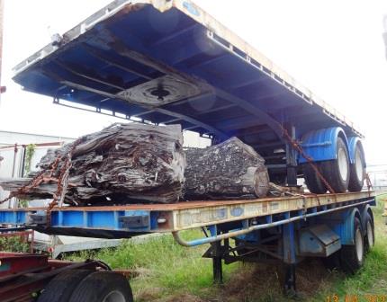 2 AXLE FLAT DECK SEMI TRAILERS FOR SALE (2 TO CHOOSE FROM)
