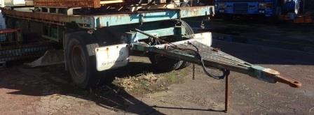 TWO AXLE FLAT DECK FULL TRAILER FOR SALE