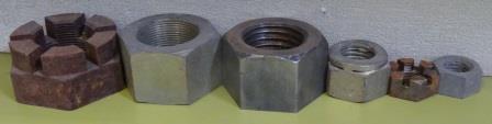 NUTS (STEEL) FOR SALE - LARGE RANGE OF THREADS, SIZES & TYPES